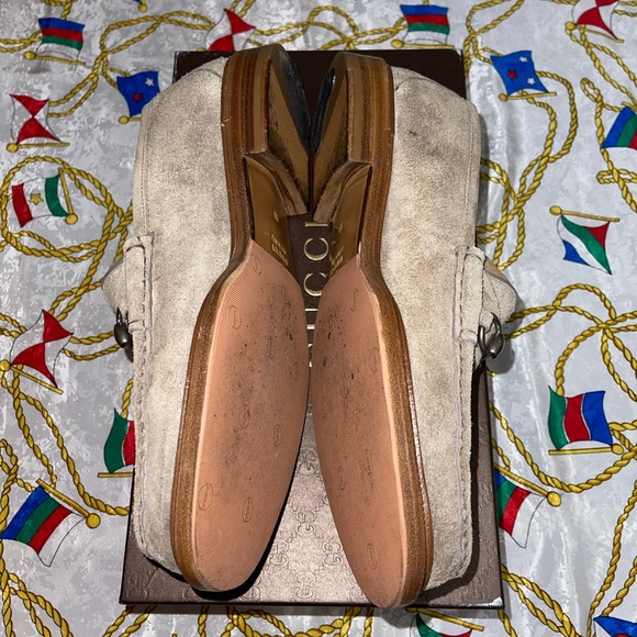 Suede desert tan Gucci loafers - Picture 8 of 16